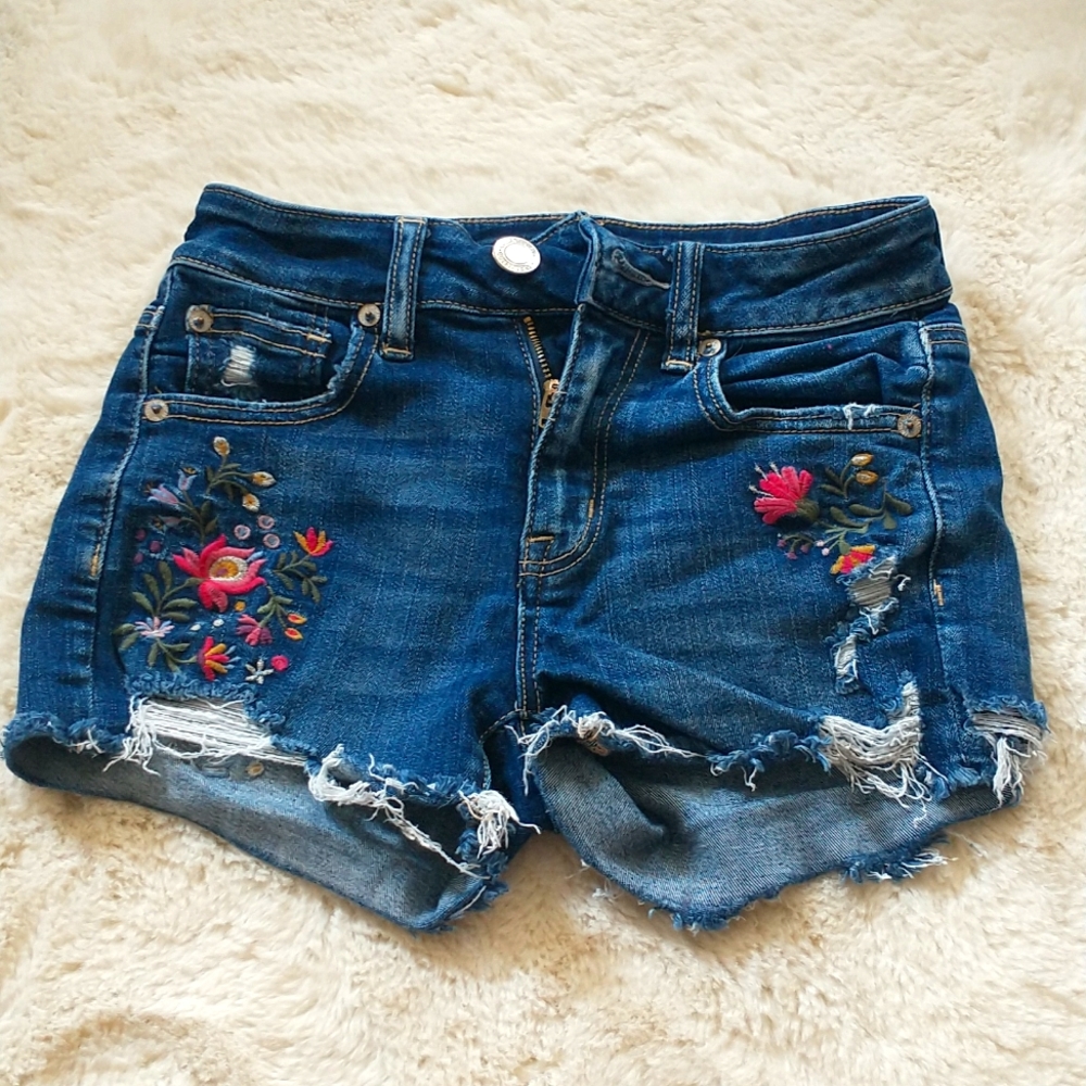American eagle jean shorts